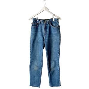 Ralph Lauren Vintage Straight Leg Blue Jeans Size 4 Petite